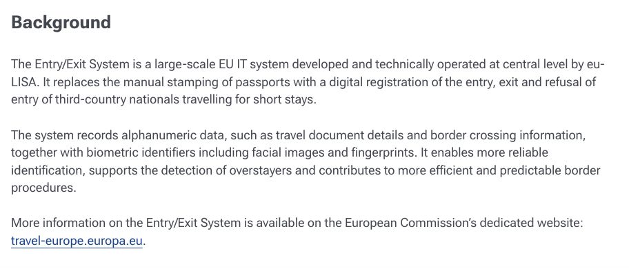 eu-LISA — EES border registration: Know what happens at the border