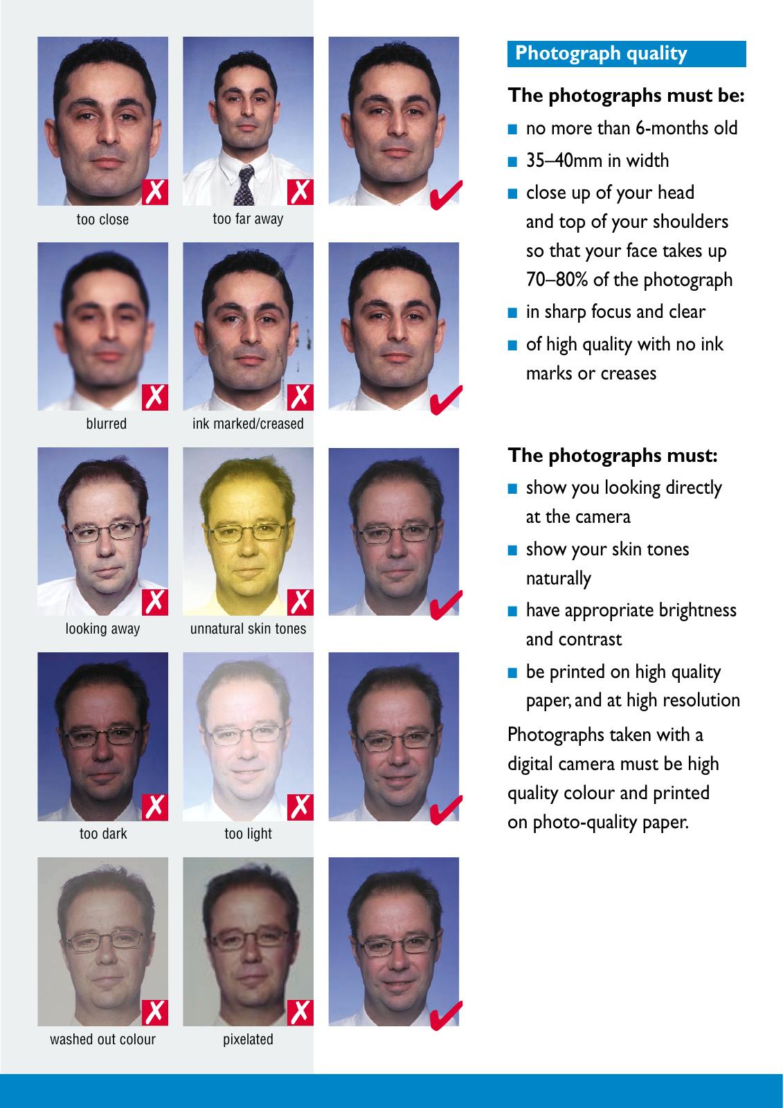 European Commission — ICAO photo examples: Check clarity and framing