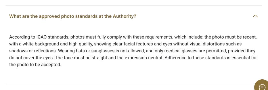 ICP — approved photo standards: Check the photo
