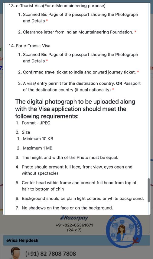 Government of India — Prepare and upload the photograph; public page or blank form captured 8 October 2026